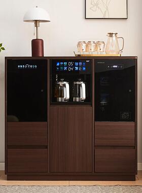 饮水机茶吧机家用全自动智能客厅2026新款置物柜客厅实木一体柜