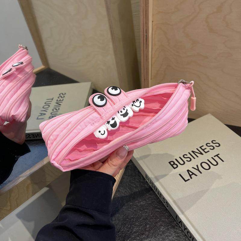 创意文具简约可爱根拉链卡通大容量帆兽拉链笔袋男女,箱包皮具/热销女包/男包,小方包,淘宝优惠券,粉丝福利购,淘宝优惠卷