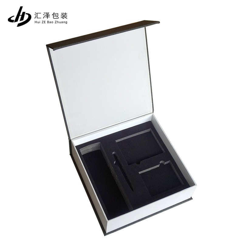 定制钢笔笔记本礼品盒车辆清洁剂皮盒汽车4S店交车方向盘套包装盒