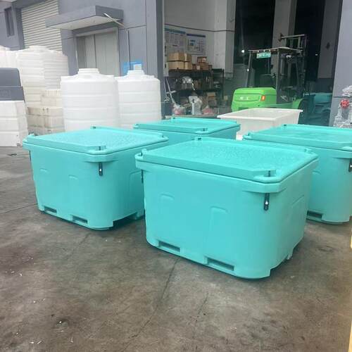 60L圆形保温箱虾仁搅拌桶浸泡桶海鲜周转桶异形加工