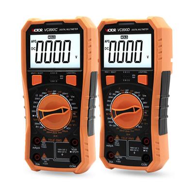 胜利VC890C+ /D全保护数字万用表数显多用表 2000UF电容 测温