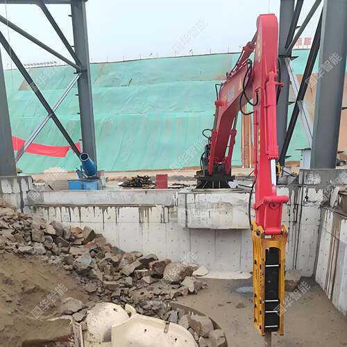 华矿用固定式液破碎压锤 国能打BH450矿击频智率快 固定式电动破