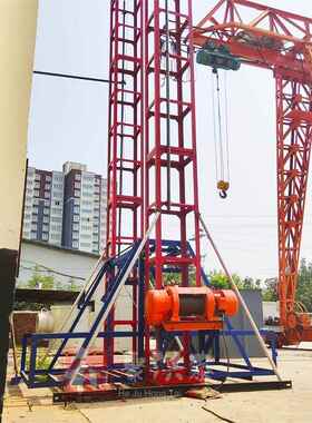 筑工地双0柱单EMW笼物料提升机SSE16型直机上料货垂梯升建降