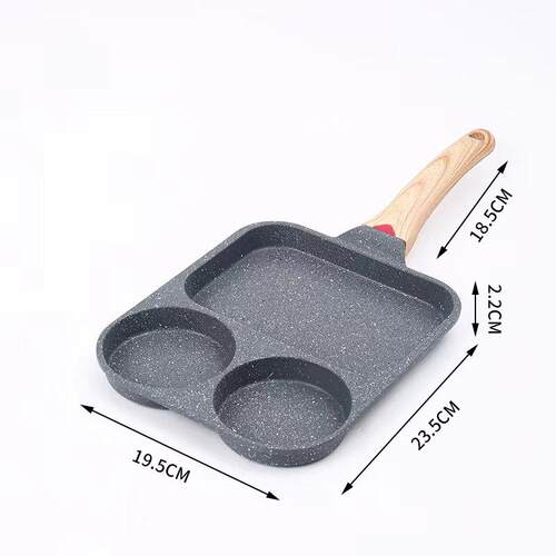 新款三合一煎锅早餐锅鸡蛋汉堡锅家用不粘平底锅牛排煎蛋神器青蛙