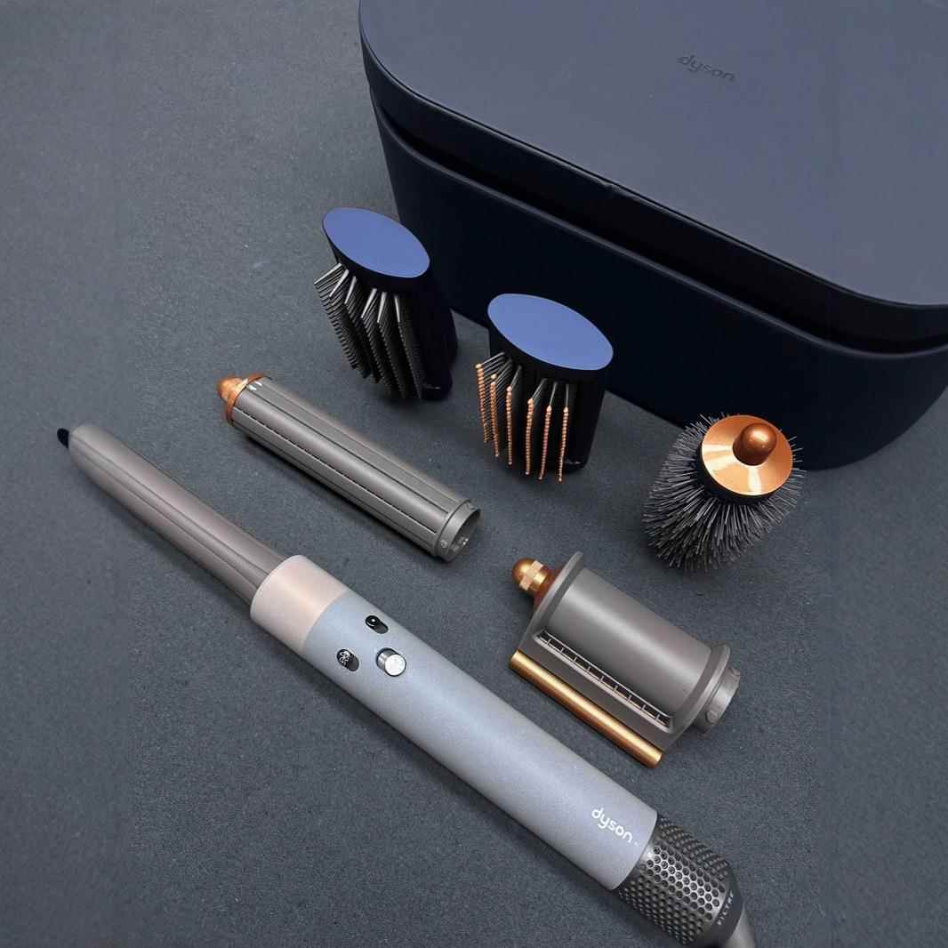 跨境HS05多功能合一美发卷发棒不伤发吹风机造型电吹风卷发器变频