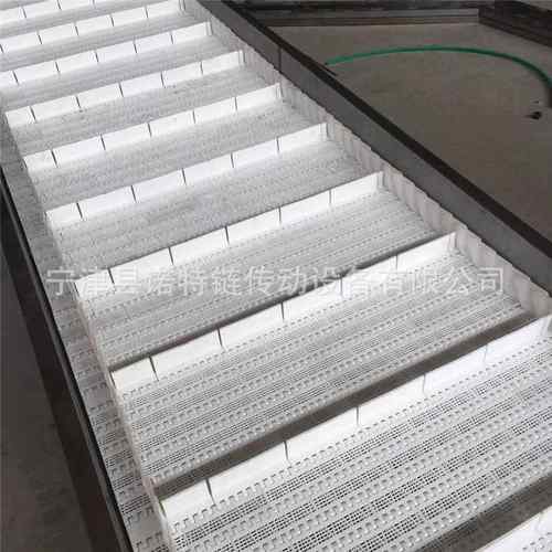 塑料洗碗网带链条式塑料链板医药输送塑料链板输送机皮带输送机