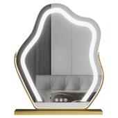 led化妆镜旋转云朵s带灯桌面网红in大智号能触摸补892光风梳妆镜