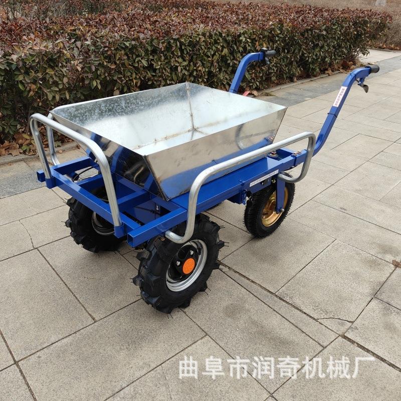 推稻田ZWA运秧苗单车人手式独轮节人力电动农用平板手省推车搬运