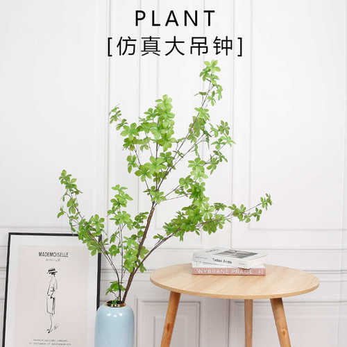 仿真吊钟枝 小清新植物多瓣叶 仿真吊钟马醉木七星叶仿真绿植