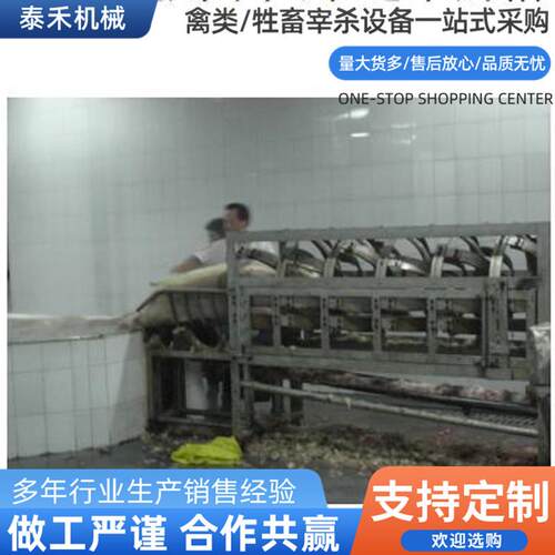 拉式刨毛机屠宰设备牛羊全猪脱毛机整猪打毛机高效全自动