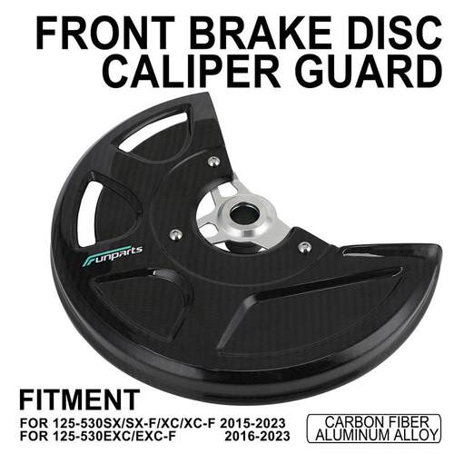 Funparts适用125-530SX/SX-F/XC/XC-F2015-2026碳纤维碟刹保护罩