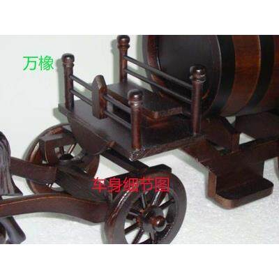 1.5L四轮马车橡木工艺酒具 材质橡木桶