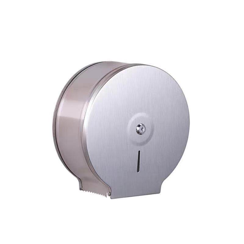 304不锈钢大卷纸盒厕纸架酒店公共卫生间厕所壁挂防水大盘纸巾盒