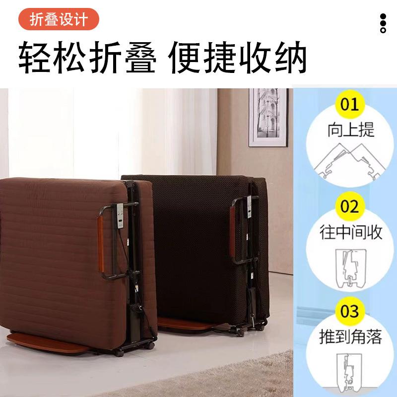 电动折叠床 遥控升降床 办公午休 陪护老人加厚乳胶加固折