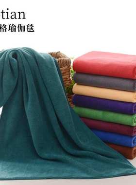 艾扬格瑜伽毯冥想保暖休息术辅具盖毯铺巾防滑双面呢加宽加厚毛毯