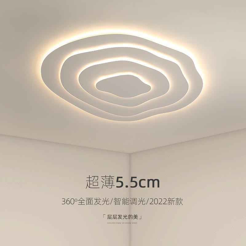 北欧水波纹吸顶客厅灯现代简约设计感灯具创意几何极简led吸顶灯