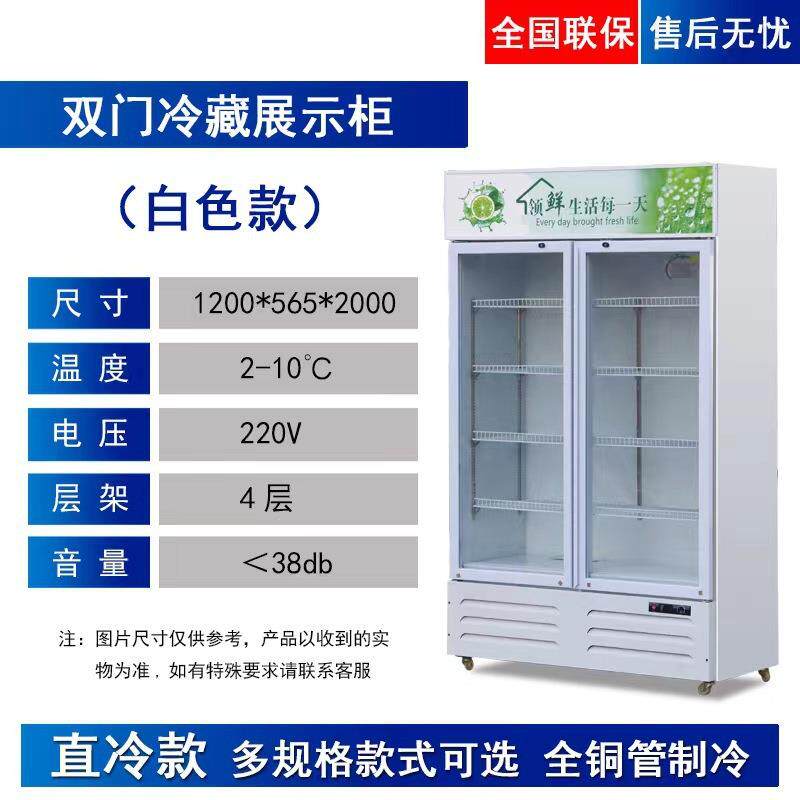 保鲜柜冷藏柜展示柜冰柜商用啤酒柜双门饮料柜三门冰箱立式冷冻柜
