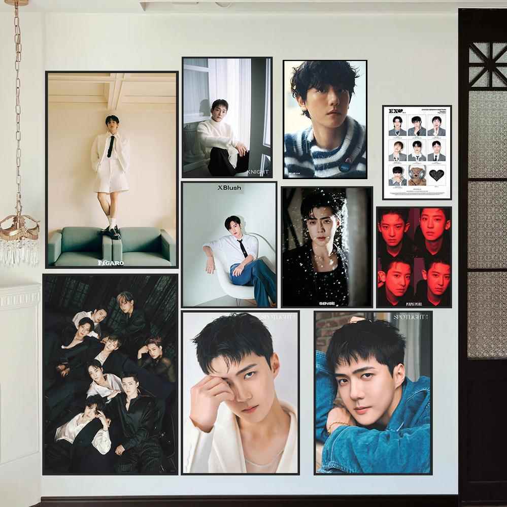 【EXO专属】相框铝合金窄边画框可定制细边相框小爱丽明星海报框