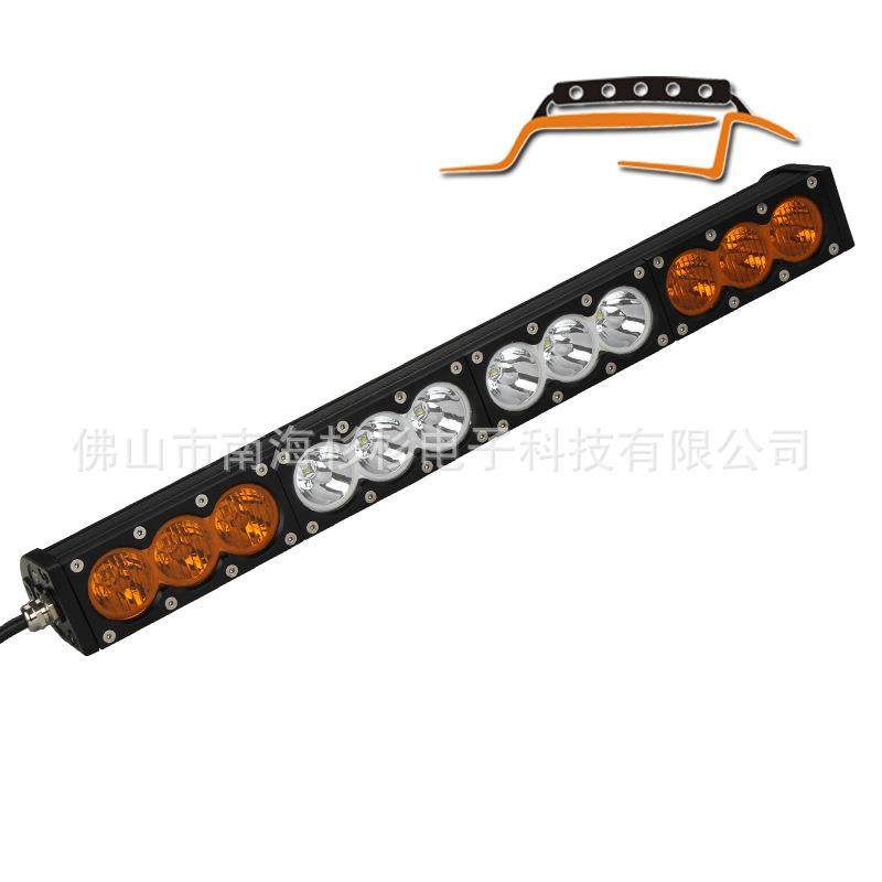 LED车灯 120W双排长条灯 越野车顶灯 LED射灯 汽车工作灯 汽车灯