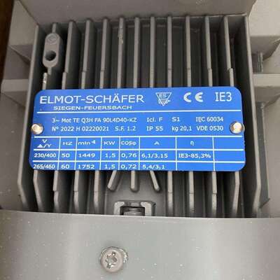 ELMOT-SCHAFER电动机ESR90L4A，停产替代型号TEQ3HFA90L4D