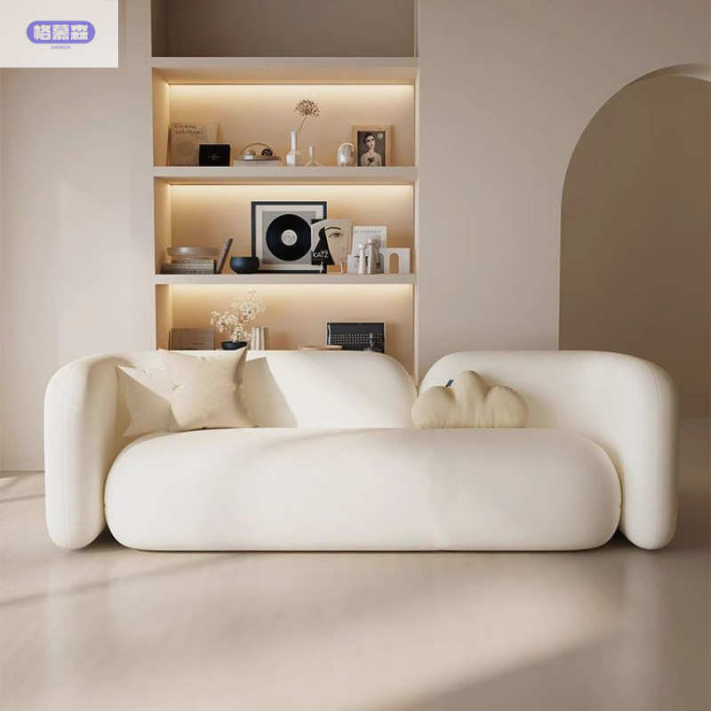 会客美容院奶油办公室休息区新款家居服装店洽谈客厅休闲沙发风