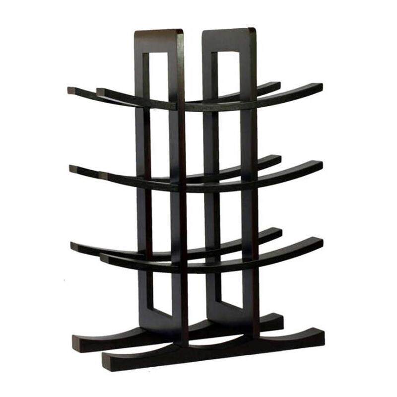 简约红酒酒源头现代七架木质架欧式摆件时尚简约工厂创意复苏竹制