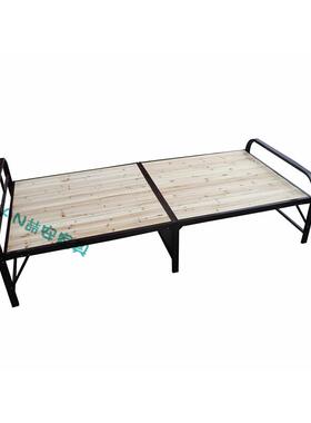 K陪浙沪钢木折叠床单人床7加厚实木F76MHTM5床护床儿江童床午休床