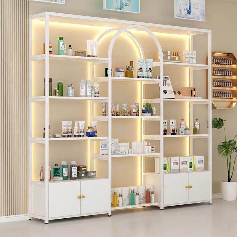 轻奢展示架美甲展示柜产品货架美容院置物架化妆品柜子展柜多功能