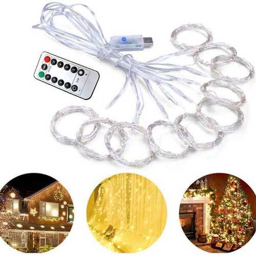 LED窗帘灯 300灯 3米*3米 USB 带遥控窗帘灯 节日装饰 家居装饰灯