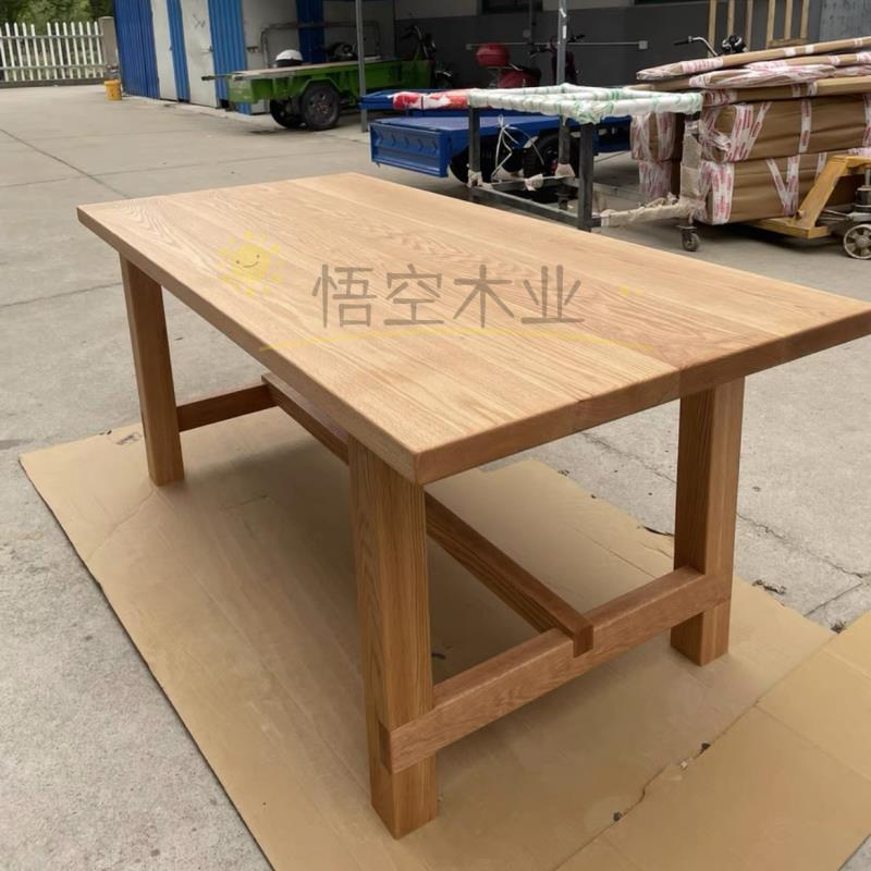 北美红橡木踏步窗台板隔板实木原木木方餐桌茶几电视柜定制楼梯