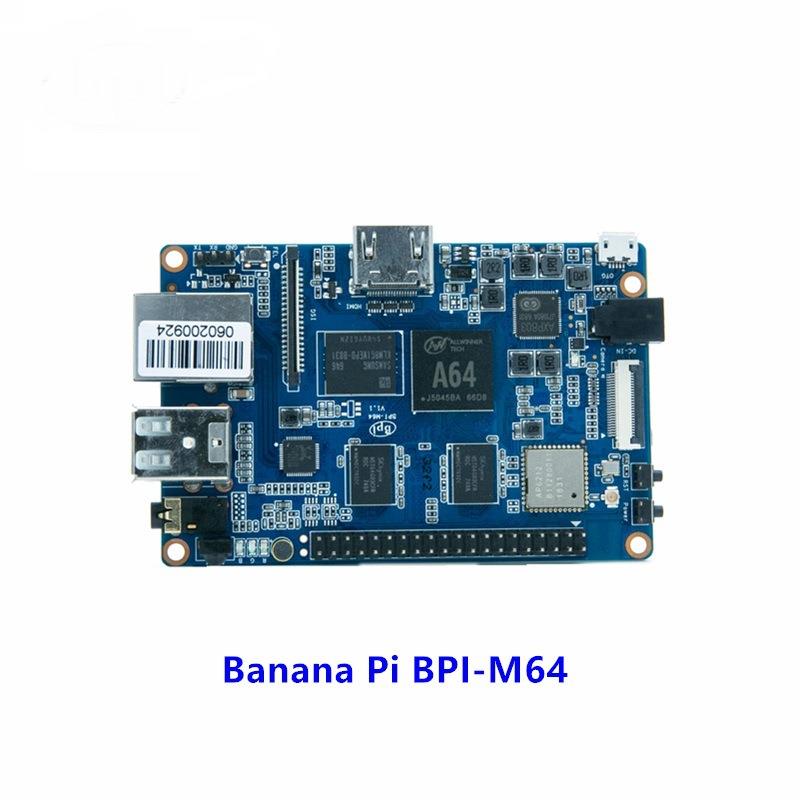 香蕉派 Banana Pi BPI-M64 四核全志 A64 64位开源硬件单板计算机