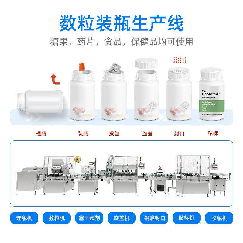 全自动上盖旋盖机塑料玻璃瓶螺纹盖摆臂式下盖拧扭封锁盖压盖设备