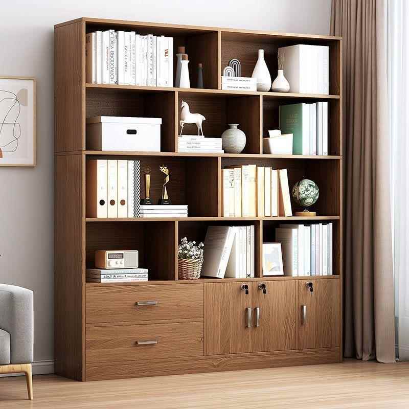 书落地靠墙置储物防架家用卧VXQ室收柜纳柜客厅展示柜简易物柜尘书架