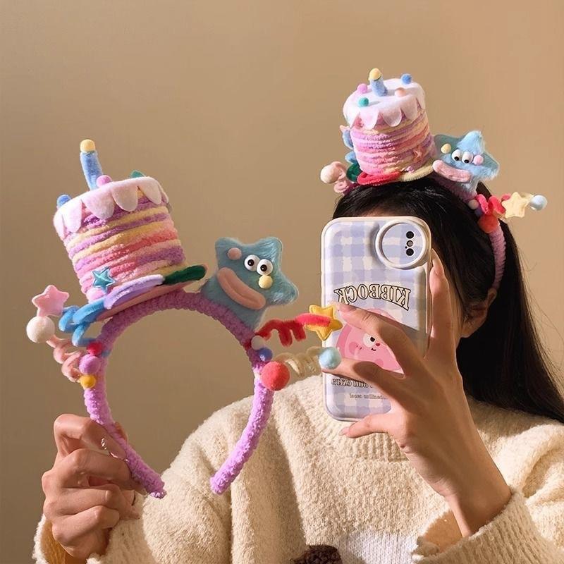 扭扭棒手工发箍成品儿童周岁生日帽派对在家拍照神器可爱童趣创意