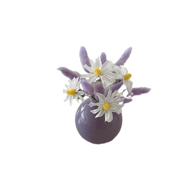 ins仿真花陶瓷花瓶干花仿真花
