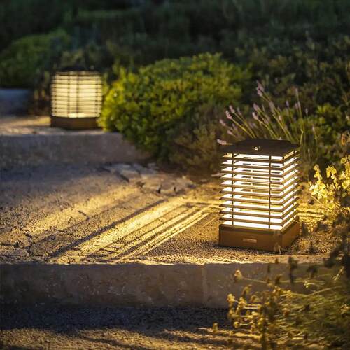 太阳能灯户外庭院灯草坪灯室外led防水灯简约公园灯花园百叶灯