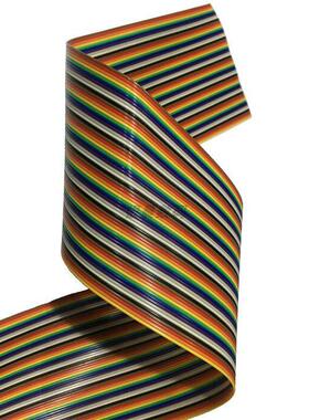 FC彩虹排线扁平1.27软排线6/8/10/12/14/16/20/26/30/40/50/64P