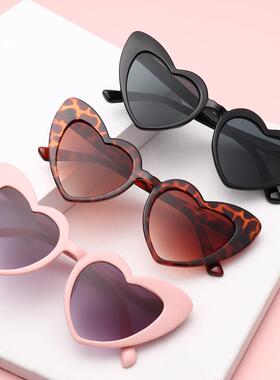 Heart Sunglasses Women Brand Designer Cat Eye Sun Glasses Fe