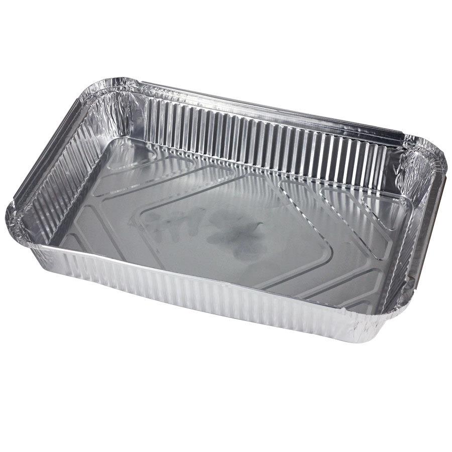 F315铝箔餐盒锡纸盒烧烤餐盘2250ml商用方形铝箔带盖子商用加厚