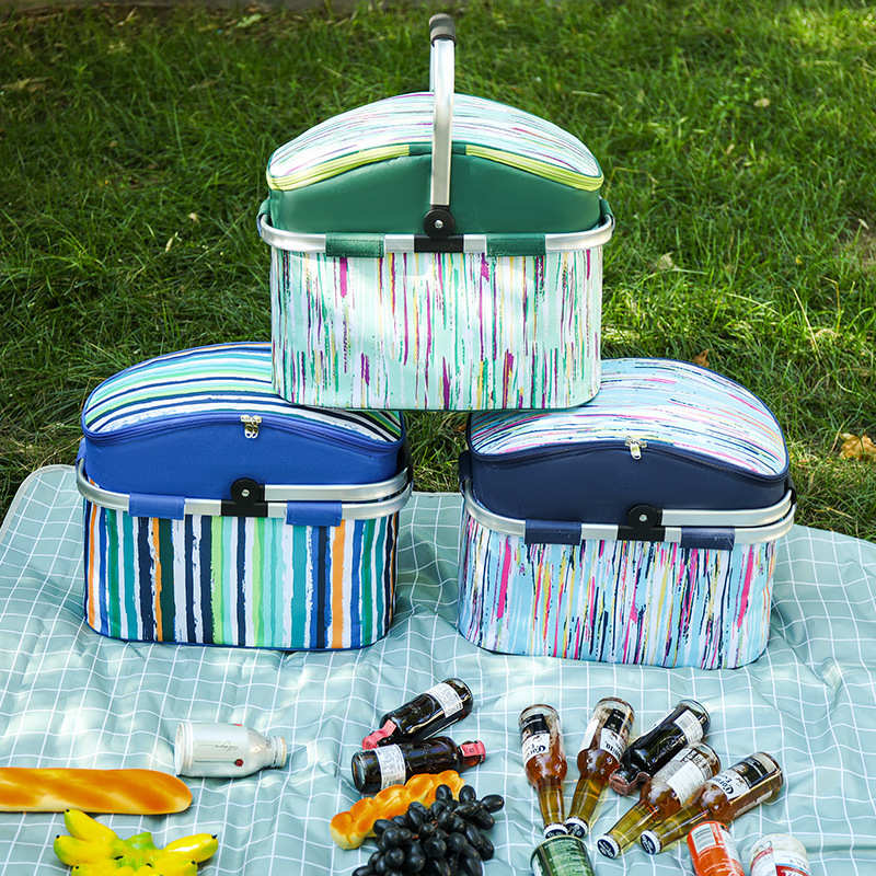 冷包手提 保便当篮冰包饭盒户外加厚保温大容量 野餐新款三能