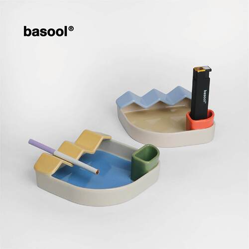 basool 烟灰缸 Tangibility系列 陶瓷小众礼物家居用架烟火机收纳
