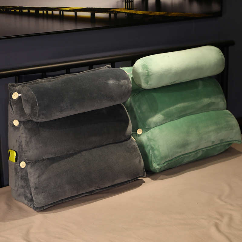 枕头加厚靠枕软床头靠背腰三角垫抱床上包大号垫枕枕腰沙发护靠垫