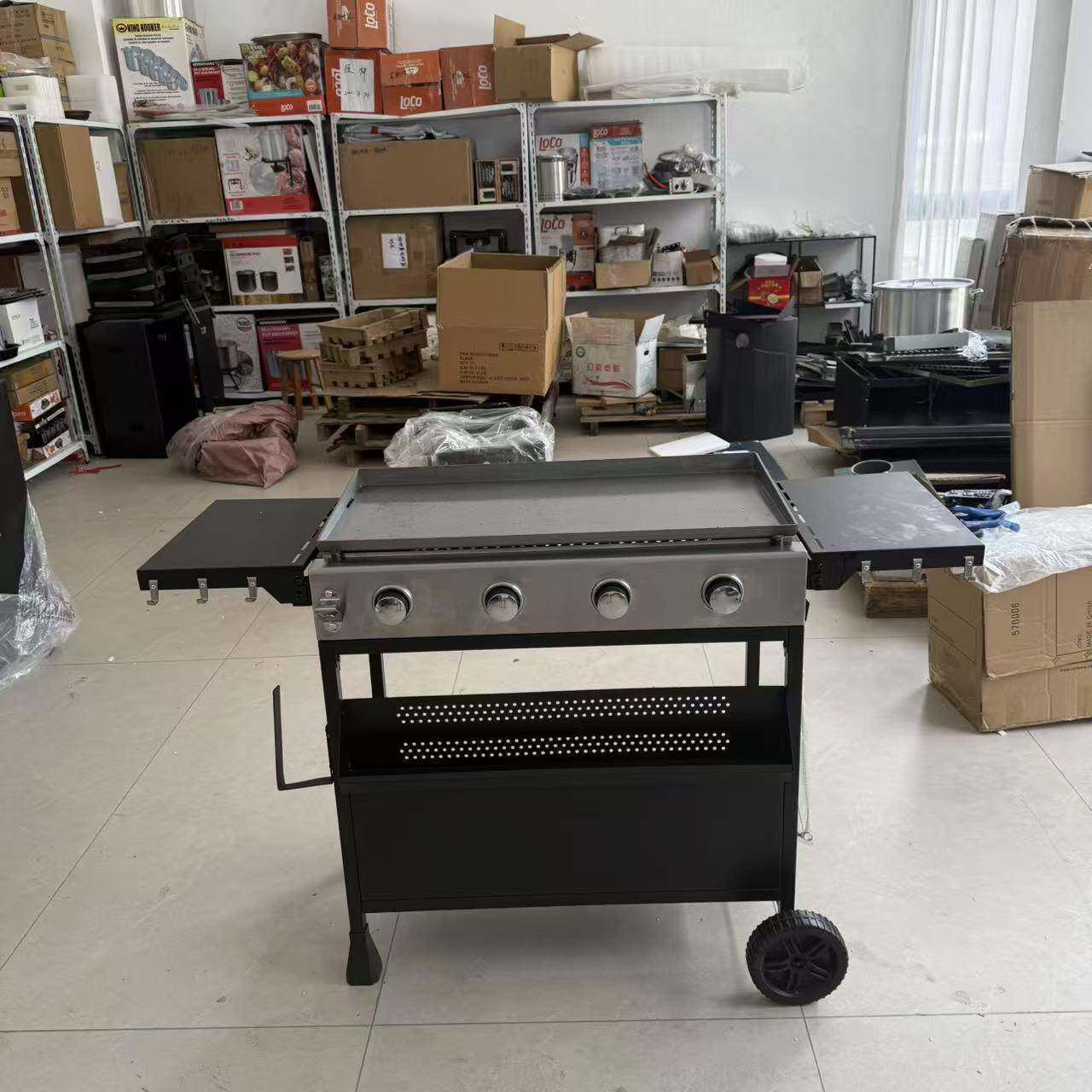 现货多人聚会大号双面多功能别墅烤肉焖烤炉酒店民宿烧烤炉商用