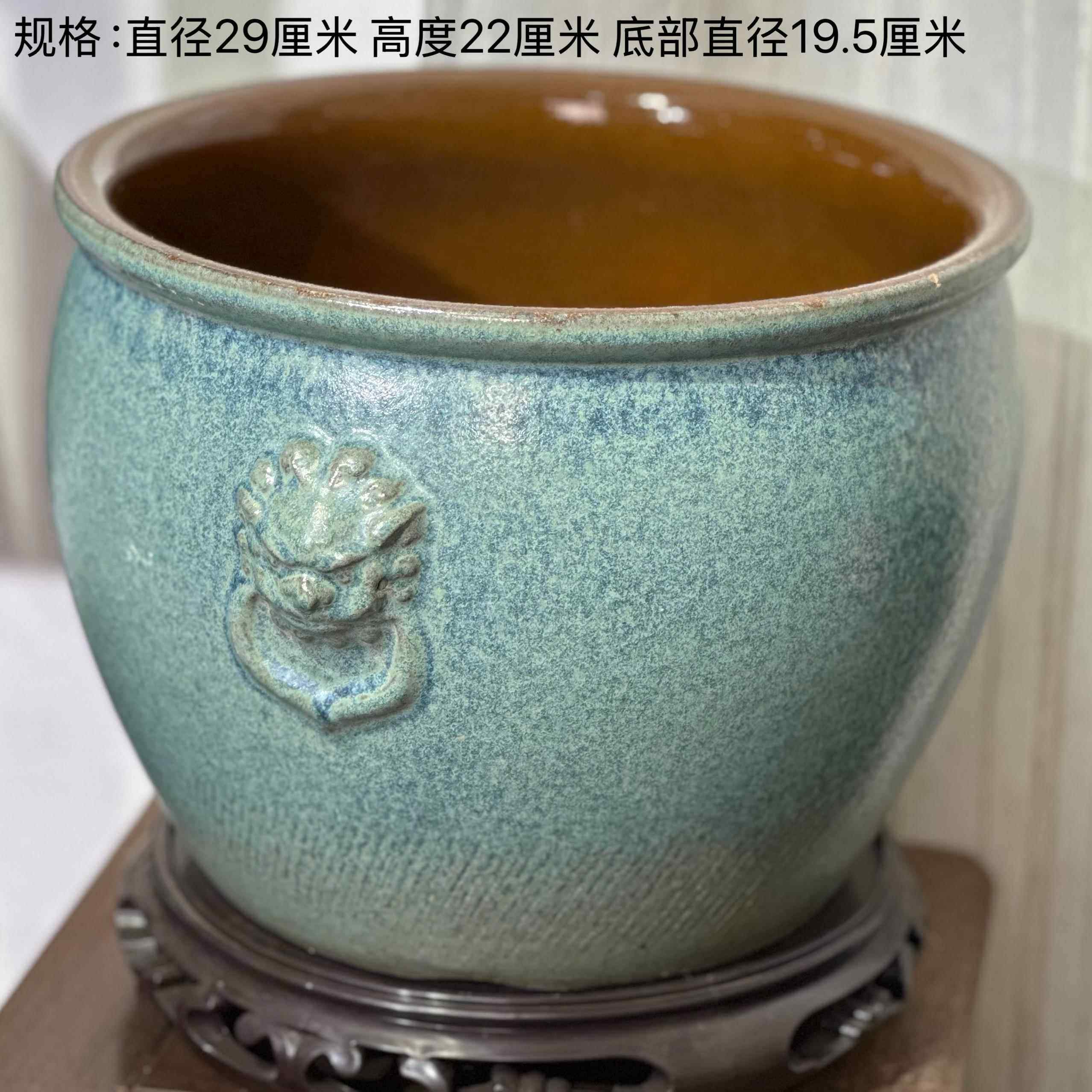 高档多款无孔盆碗容器莲睡大号水培花盆莲鱼莲花水生植物陶瓷荷花