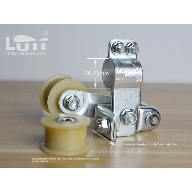 摩托车炼条自动调节张紧器橡胶轮轴承张紧器428H改装配件