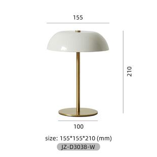 新款芥子家居北欧桌氛围感充面电小夜灯古法床头灯复卧式室金属小