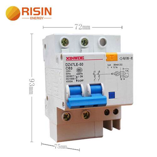 AC 1P 2P 6A-100A 30mA RCBO/RCCB/RCD/ELCB漏电断路器