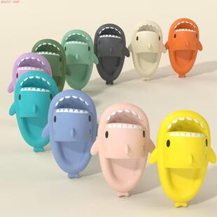 4CM Soft Man Women Shark Slippers Summer Beach Slides Anti-S