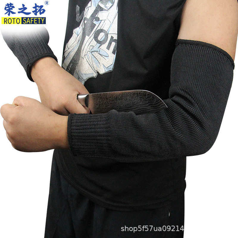 玻璃厂用5级防割护臂黑色包钢丝护腕防刀防刺防划伤玻璃护腕护袖,居家日用,腕部防护用品,淘宝优惠券,粉丝福利购,淘宝优惠卷
