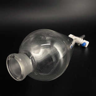 250ml 厂家批发四氟锥分漏斗玻璃梨形分液漏斗150ml 500ml多规格